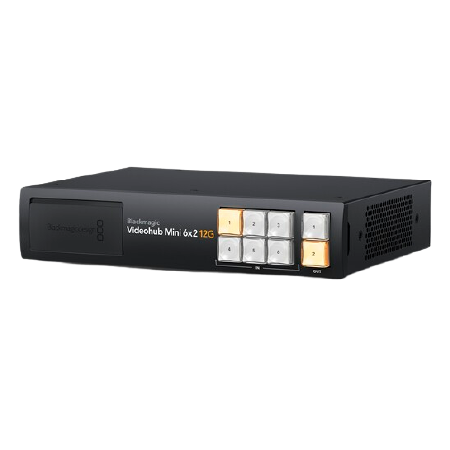 blackmagic videohub mini 6x2 12g