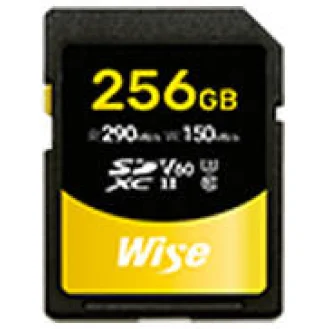 wise advanced 256gb sdxc uhs ii v60 sd s256 memory card
