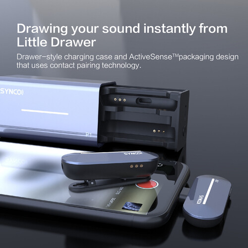 synco p1s 2.4g wireless microphones (type c/lightning)