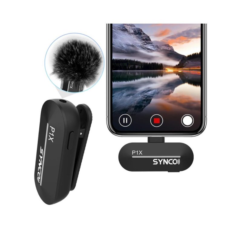 synco p1x 2.4g wireless microphones (type c/lightning)
