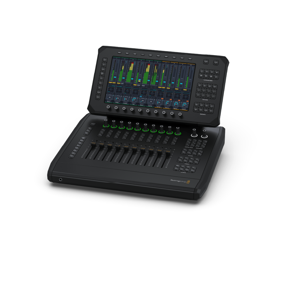 blackmagic design fairlight live audio panel 10