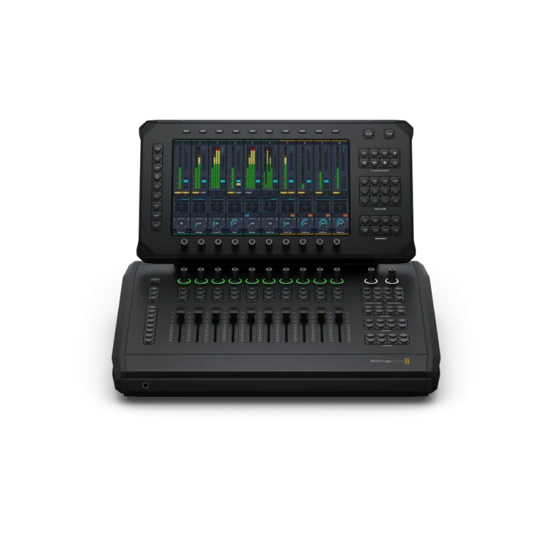 blackmagic design fairlight live audio panel 10