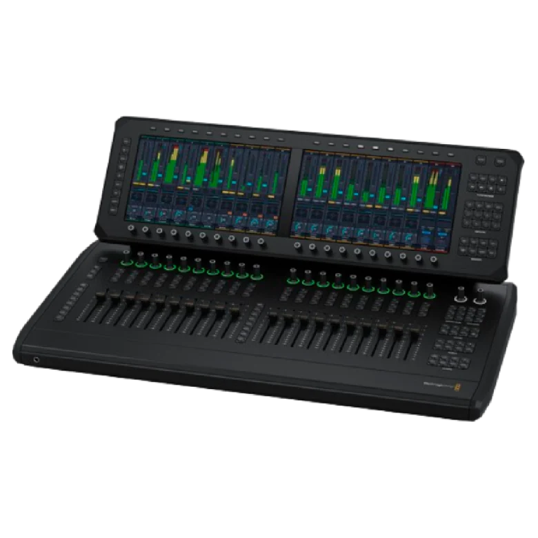 blackmagic design fairlight live audio panel 20